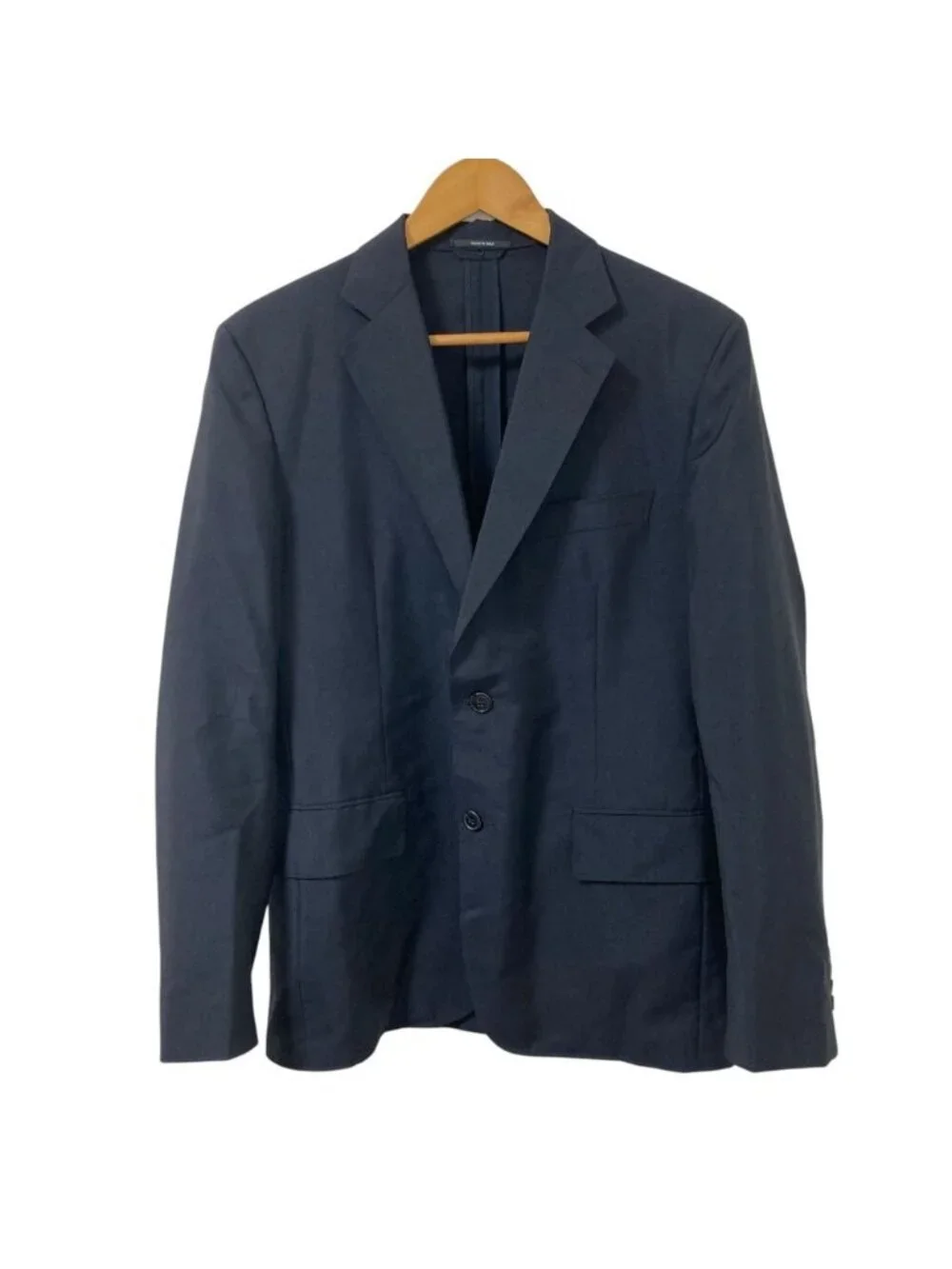 Hermes Mohair Wool Scarf Docking Tailored Jacket 50 Navy - Picture 3 of 12